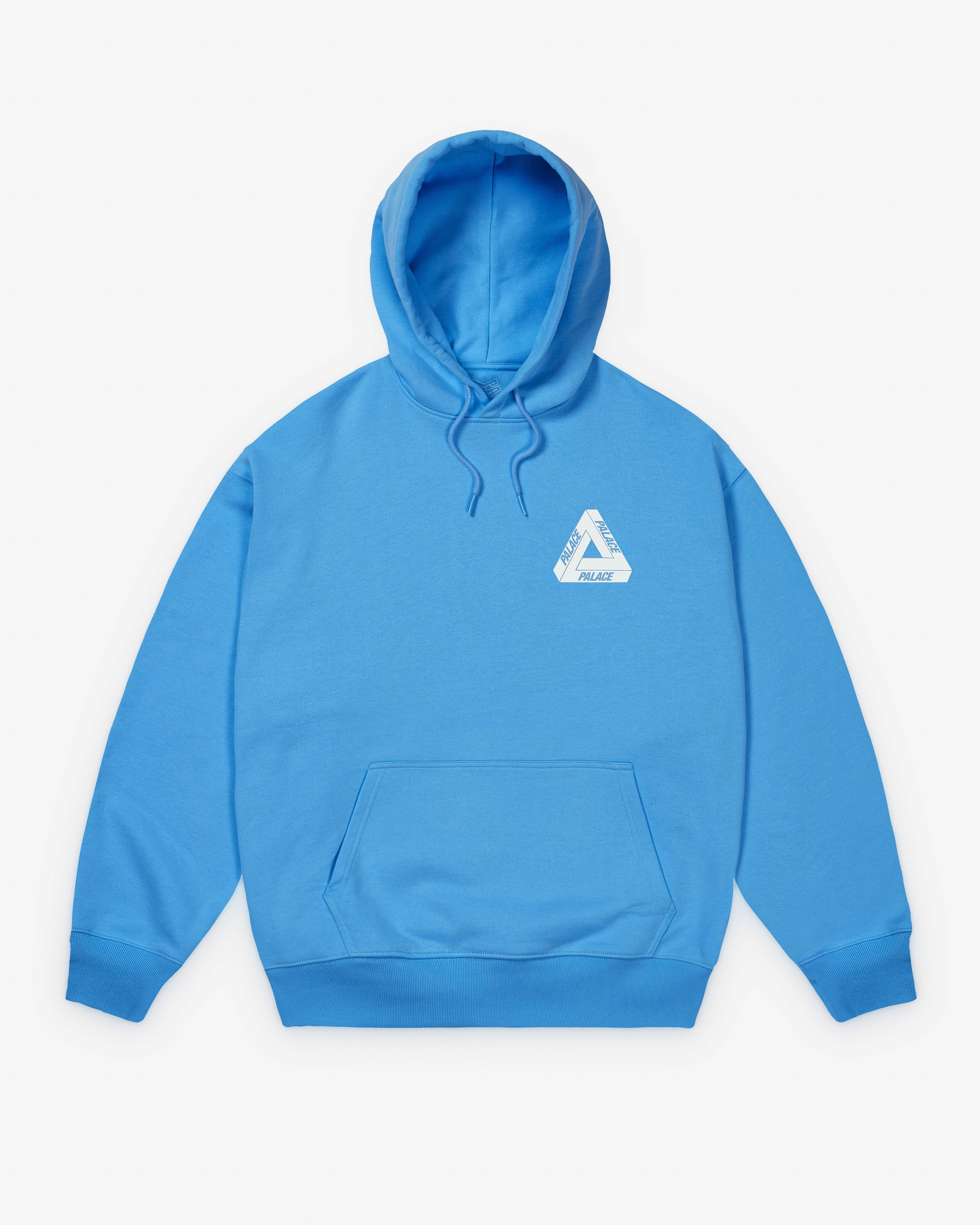 Palace - Men's Tri-Ferg Hood - (Ocean Blue) by PALACE Palace - Men's Tri-Ferg Hood - (Ocean Blue) by PALACE