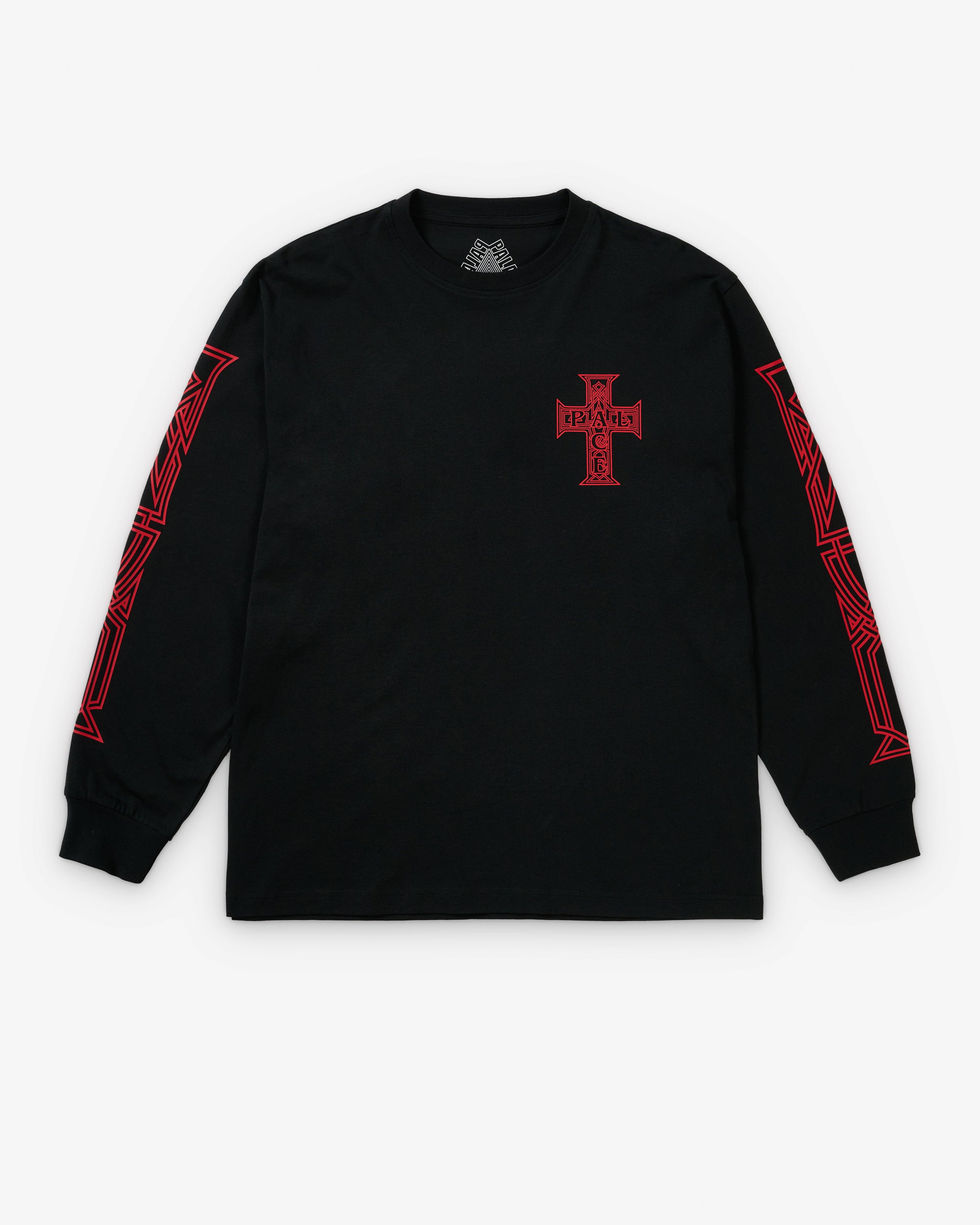 Palace - Men's Y So Cross Longsleeve - (Black) by PALACE