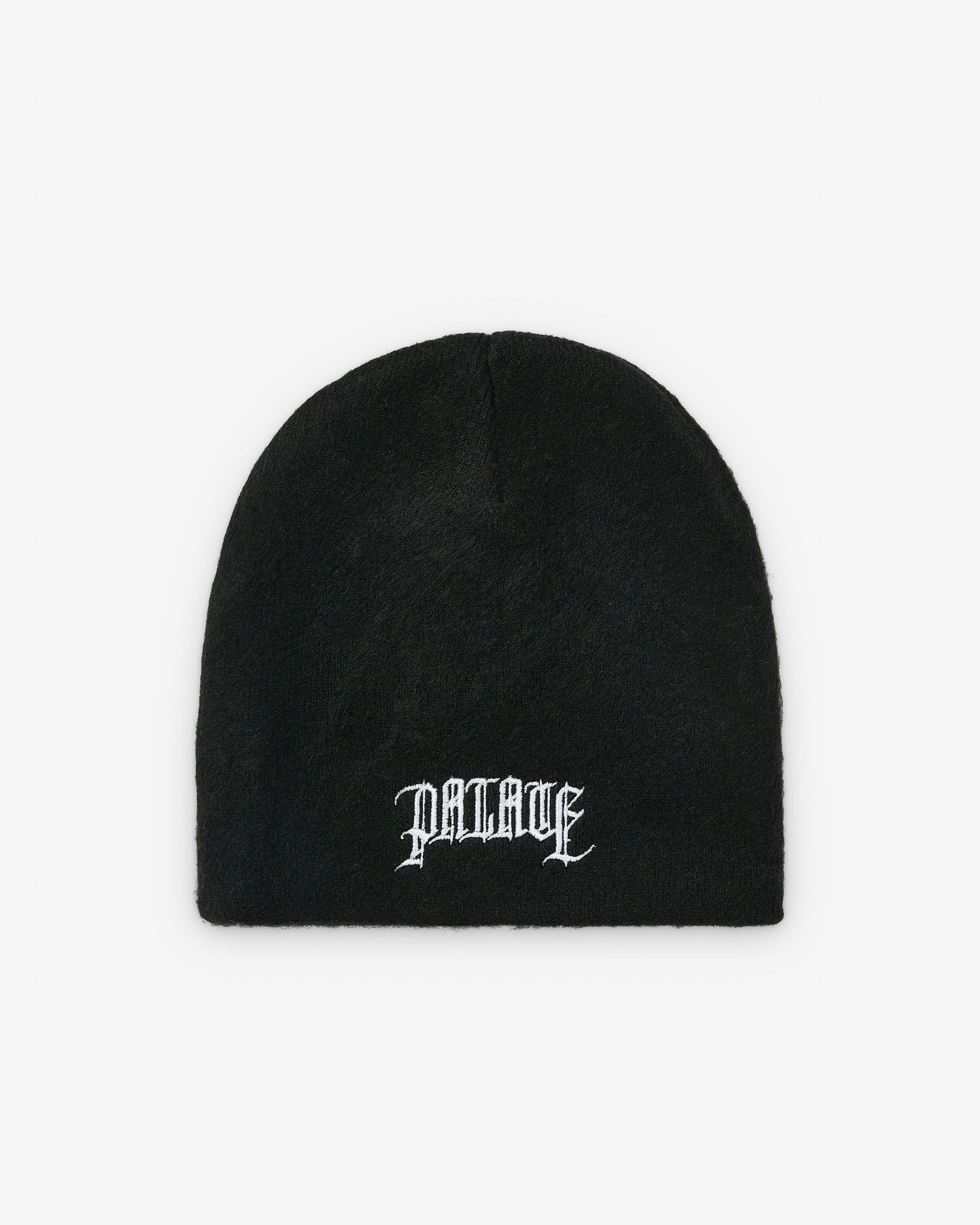 Palace - Olde English Furry Nein Cuff Beanie - (Black) by PALACE