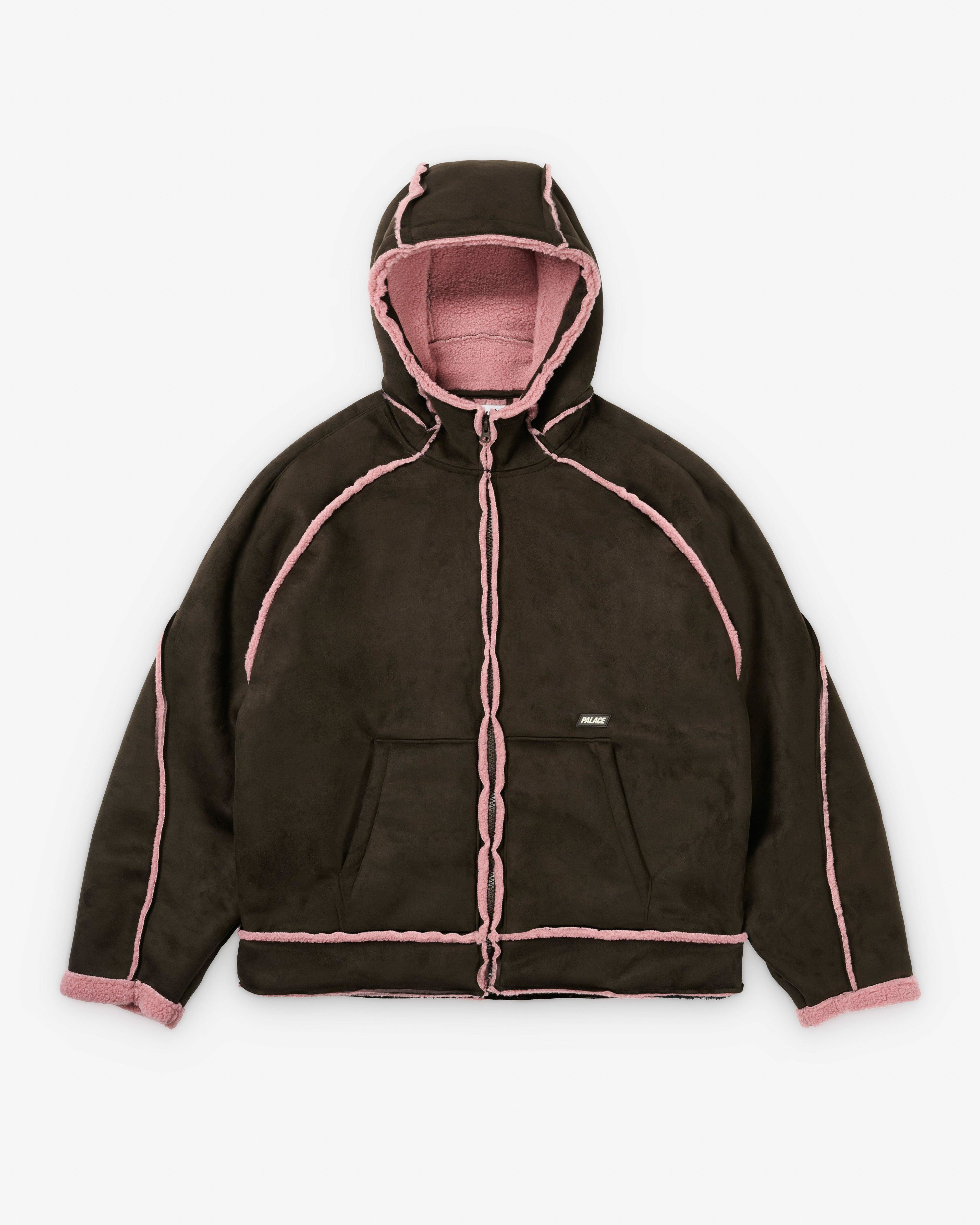 Palace - Sherpa Faux Suede Hooded Jacket - (Fox) by PALACE