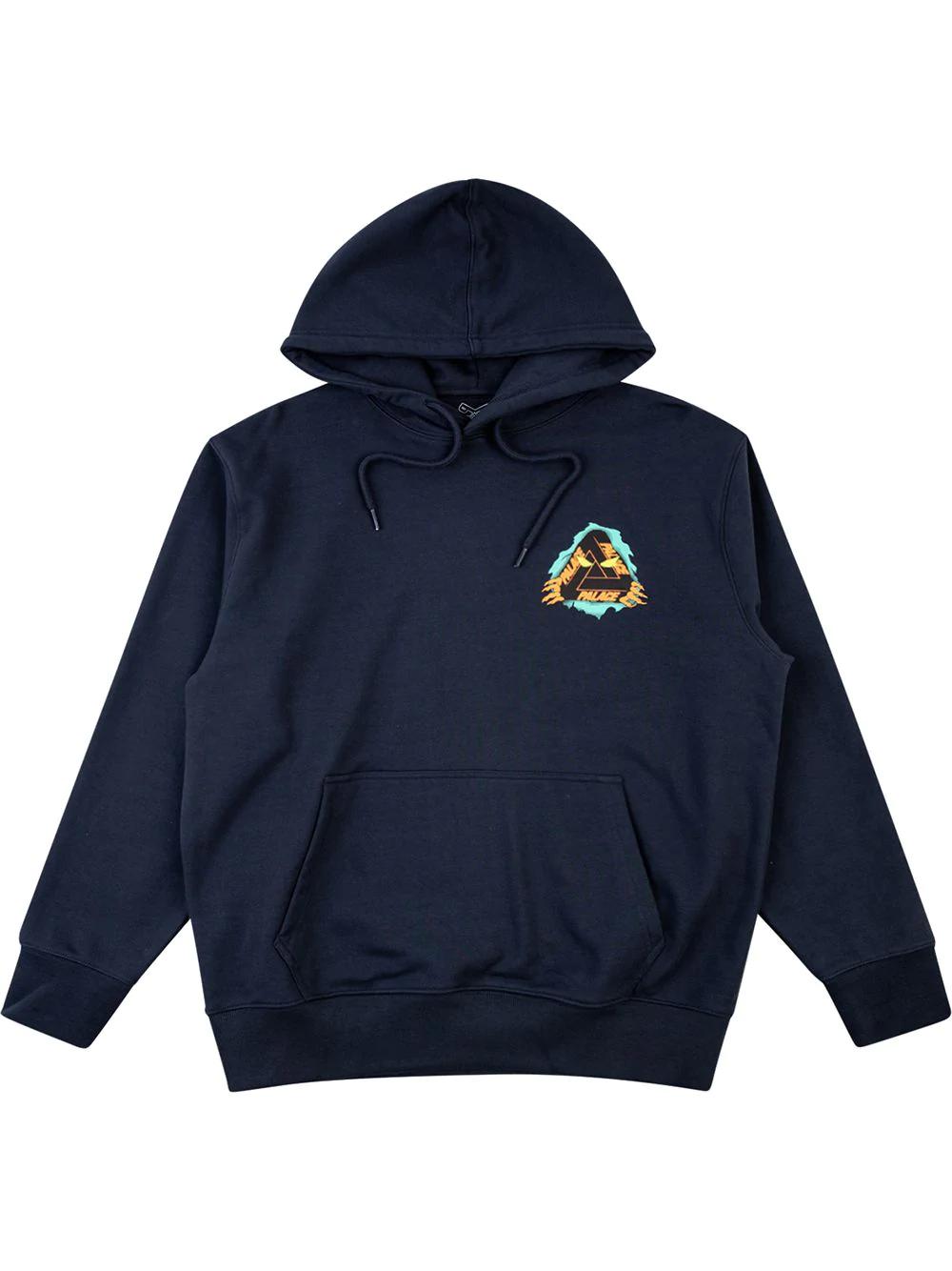 Tri-Ripper logo-print hoodie by PALACE