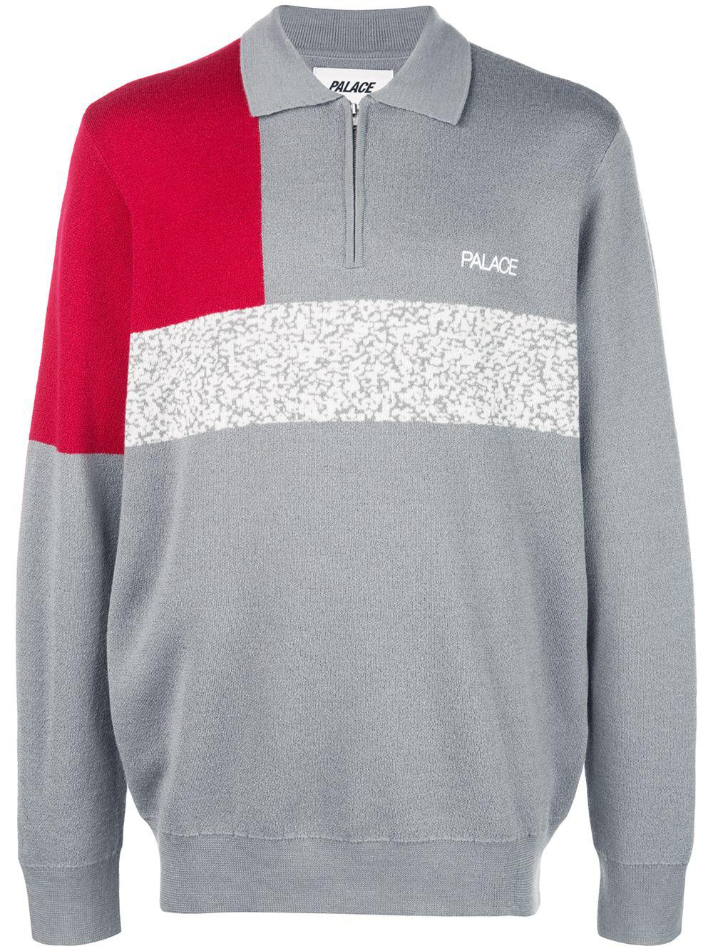 colour-block zipped jumper by PALACE