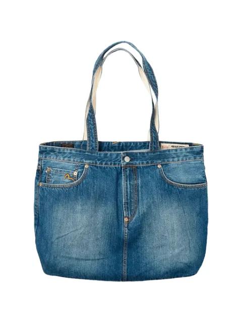 x Evisu logo-print denim tote bag by PALACE