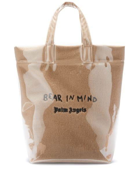 Bear In Mind tote bag by PALM ANGELS