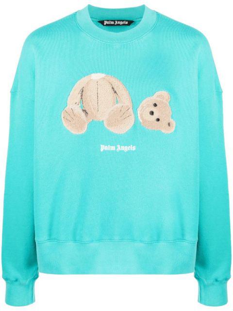 Bear motif crew neck sweatshirt by PALM ANGELS
