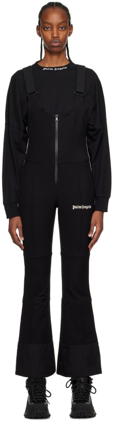 Black Track Jumpsuit by PALM ANGELS