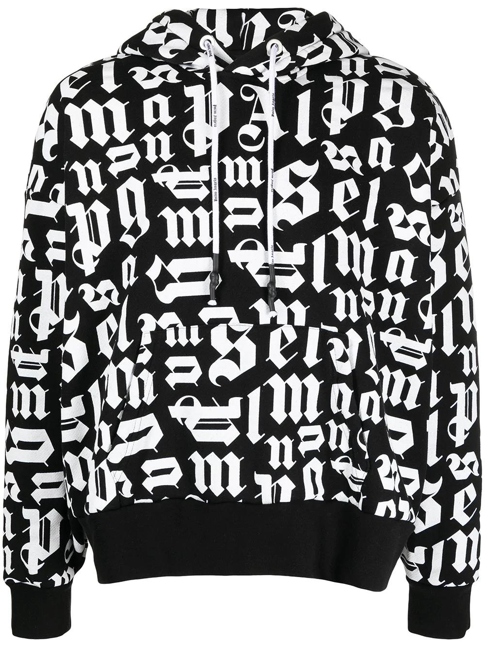 Broken Monogram hoodie by PALM ANGELS