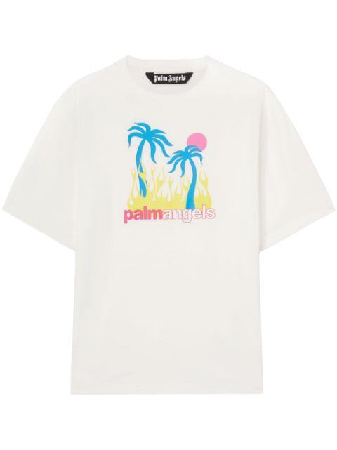 Burning Oasis t-shirt by PALM ANGELS