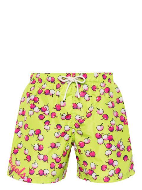 Cherry-print swimming shorts by PALM ANGELS