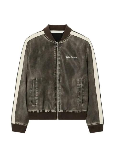 Classic logo stripe bomber jacket by PALM ANGELS
