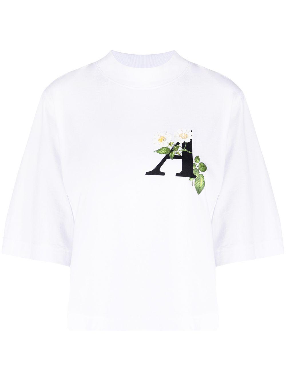 Daisy logo cropped T-shirt by PALM ANGELS