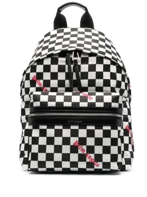 Damier check print backpack by PALM ANGELS