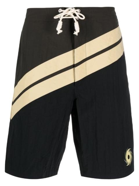 Diagonal Surf swim shorts by PALM ANGELS