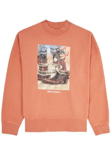 Dice Game printed cotton sweatshirt by PALM ANGELS