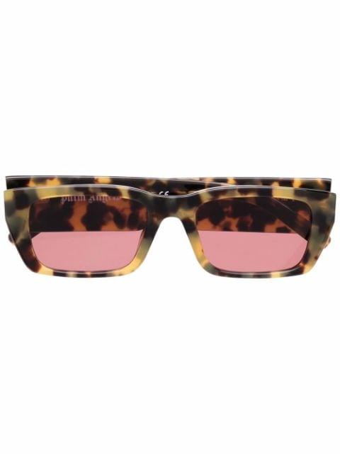 Angel rectangle-frame sunglasses by PALM ANGELS EYEWEAR