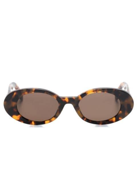 Gilroy oval-frame sunglasses by PALM ANGELS EYEWEAR