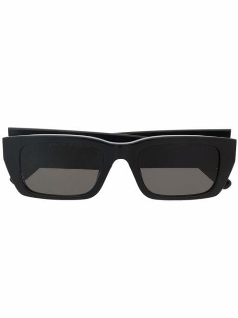 Palm rectangle-frame sunglasses by PALM ANGELS EYEWEAR