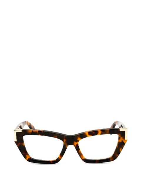 tortoiseshell-effect cat-eye glasses by PALM ANGELS EYEWEAR