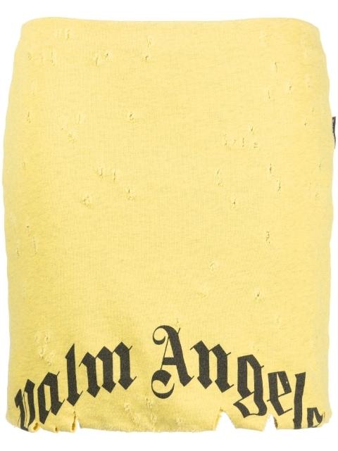 GD Destroyed miniskirt by PALM ANGELS