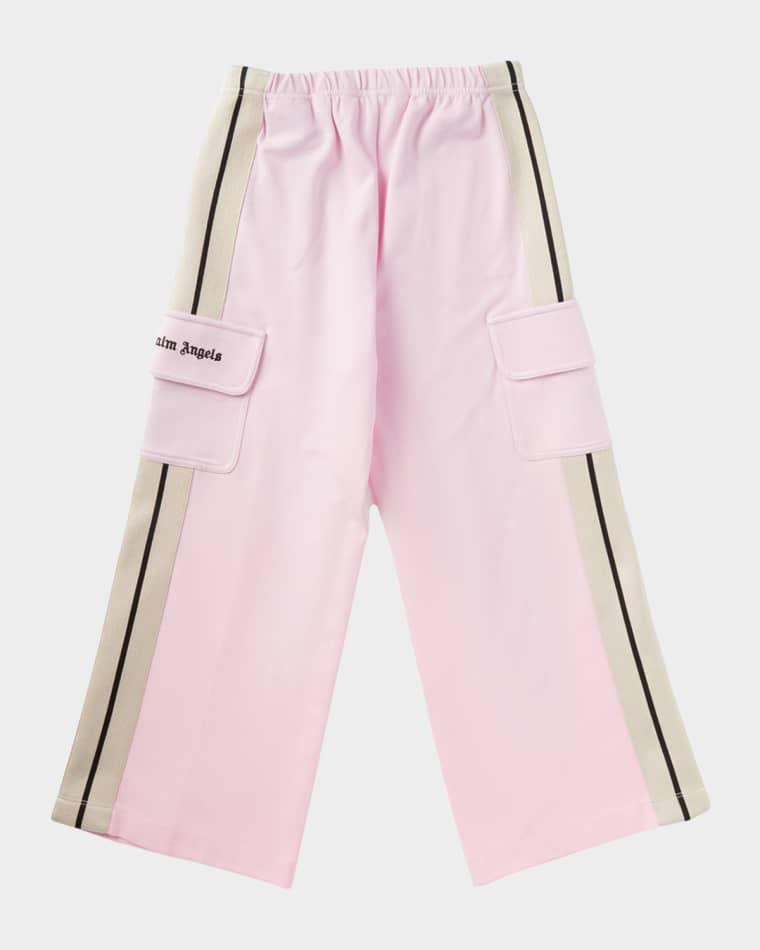 Girl's Wide Leg Track Cargos, Size 4-12 by PALM ANGELS