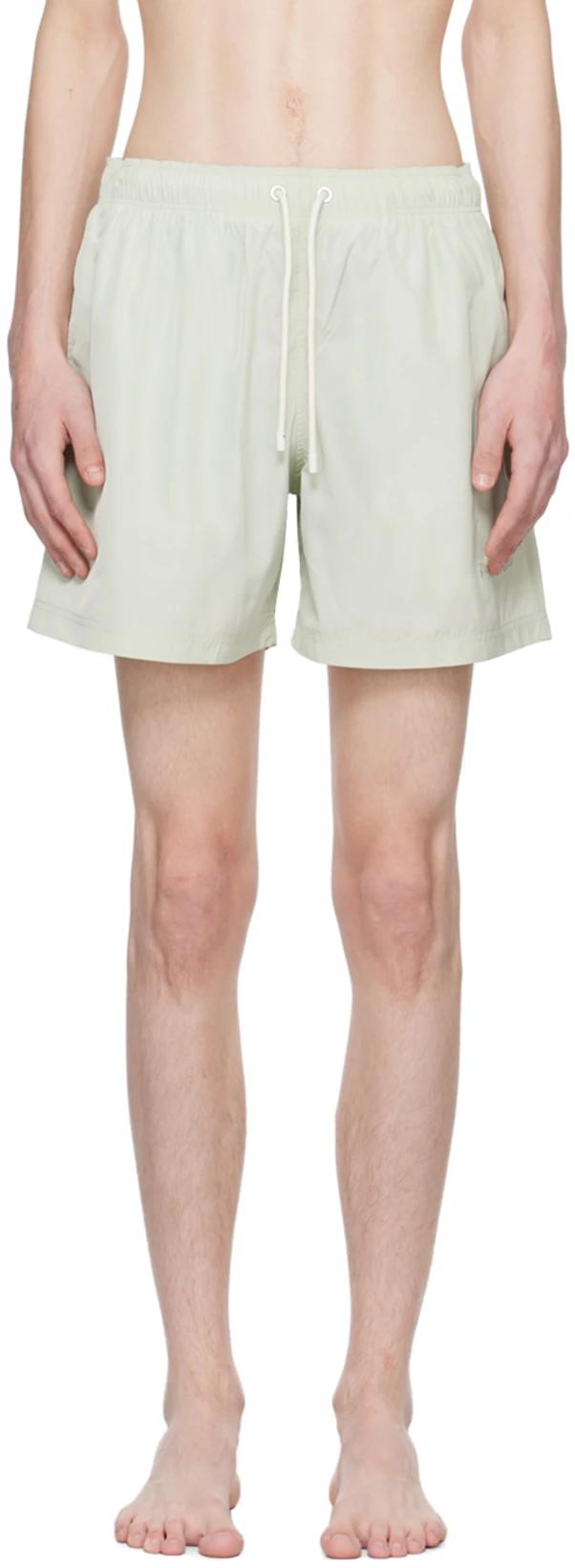 Green Embroidered Swim Shorts by PALM ANGELS