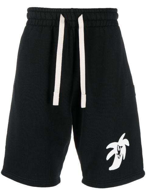 Hunter graphic-print track shorts by PALM ANGELS