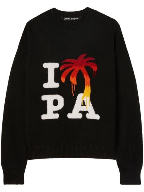 I Love PA knitted jumper by PALM ANGELS