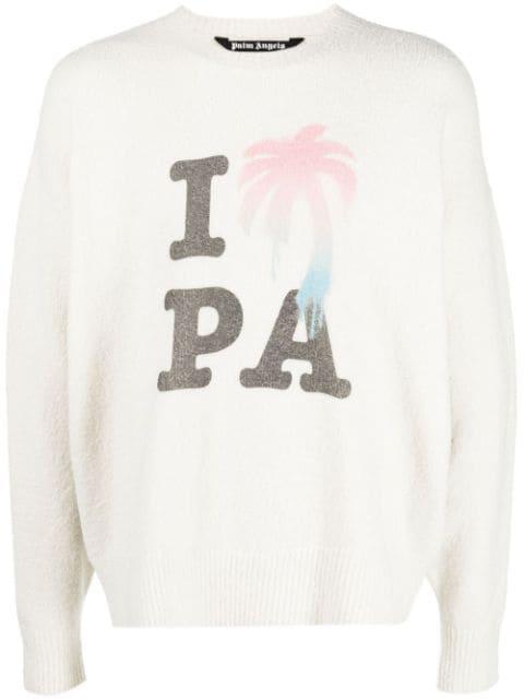 I Love PA knitted jumper by PALM ANGELS