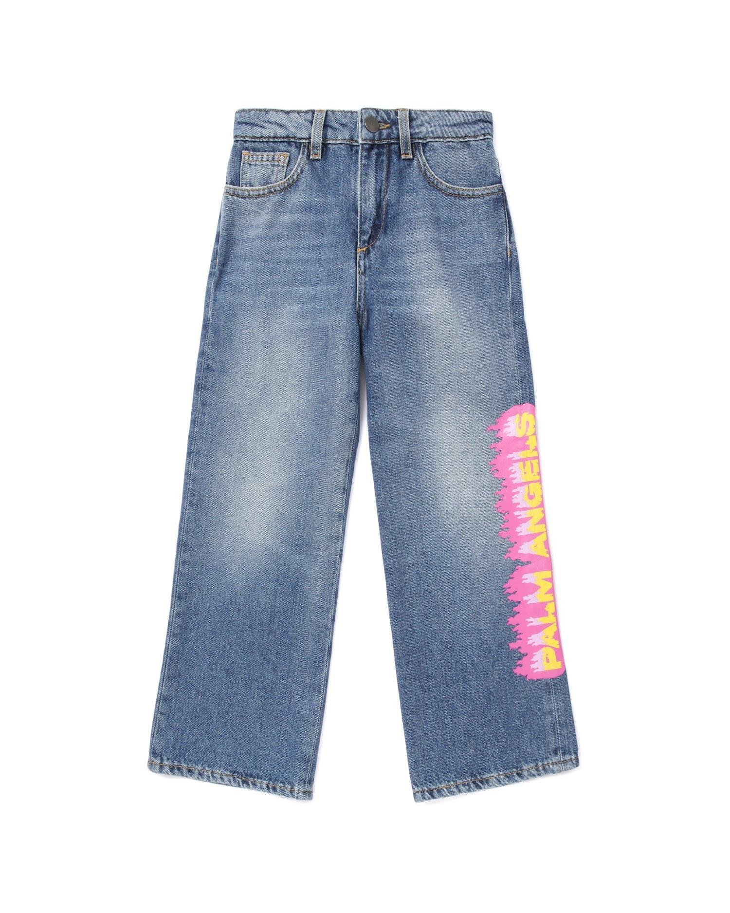 Kids logo jeans by PALM ANGELS