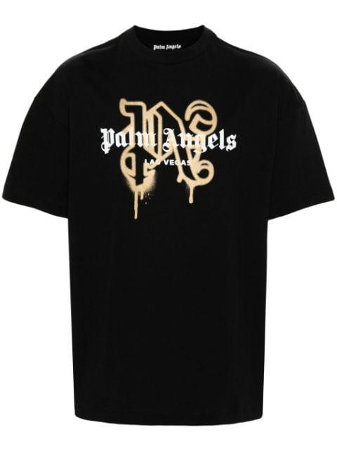 Las Vegas monogram-print T-shirt by PALM ANGELS