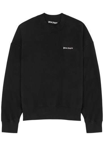 Logo-embroidered cotton sweatshirt by PALM ANGELS