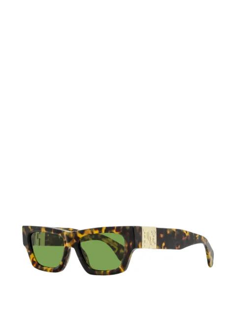 Magnolia rectangular sunglasses by PALM ANGELS