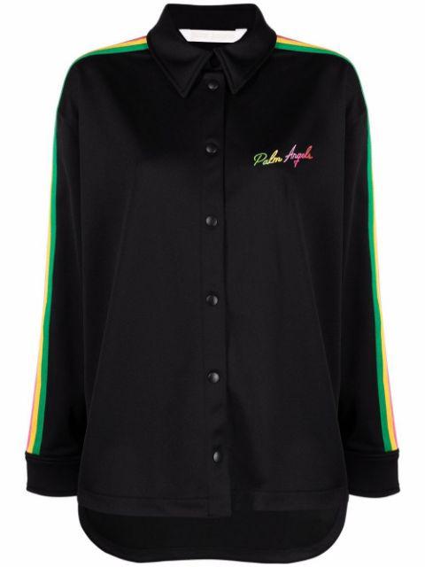 Miami logo-embroidered shirt by PALM ANGELS