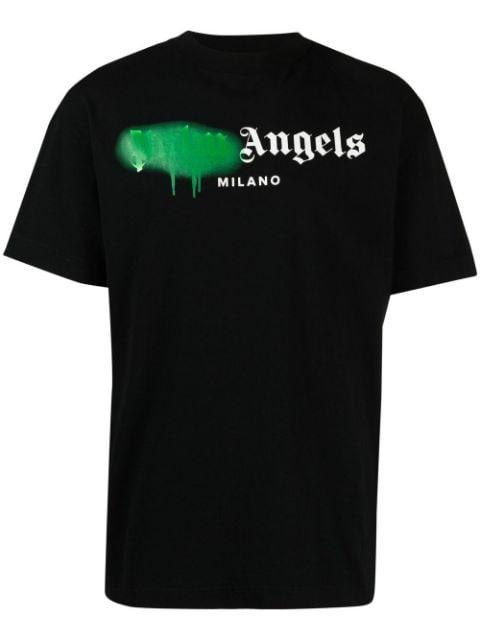 Milano sprayed-logo T-shirt by PALM ANGELS