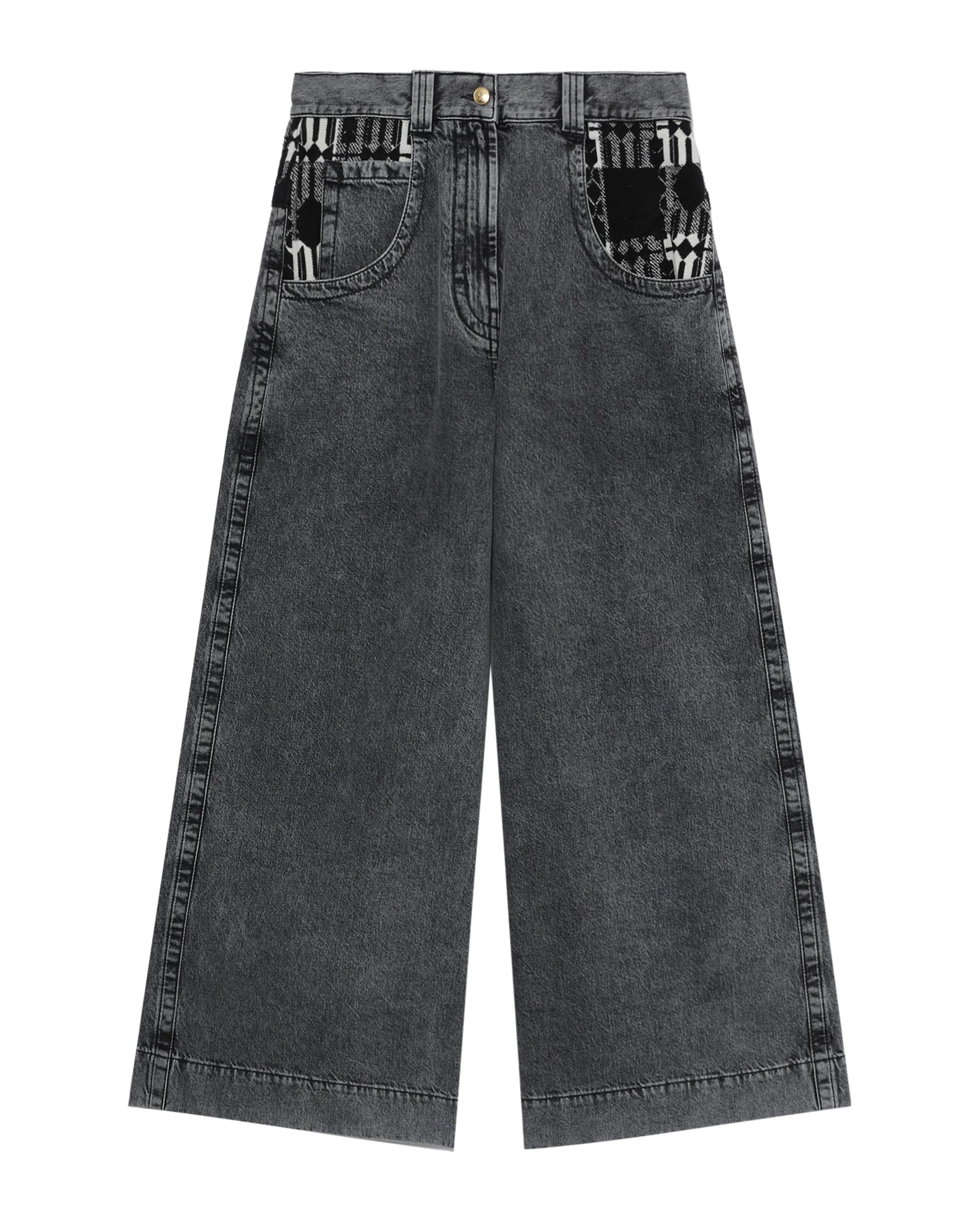 Monogram wide-leg jeans by PALM ANGELS