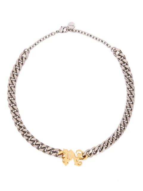 PA monogram chain necklace by PALM ANGELS PA monogram chain necklace by PALM ANGELS