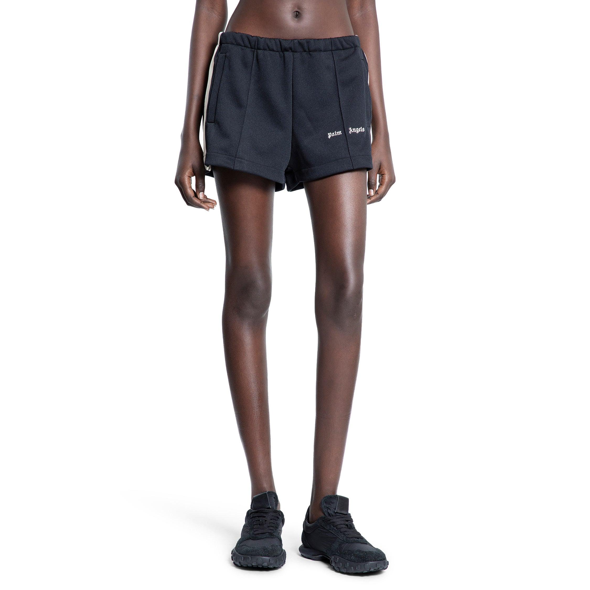 PALANGELS WOMAN BLACK SHORTS by PALM ANGELS