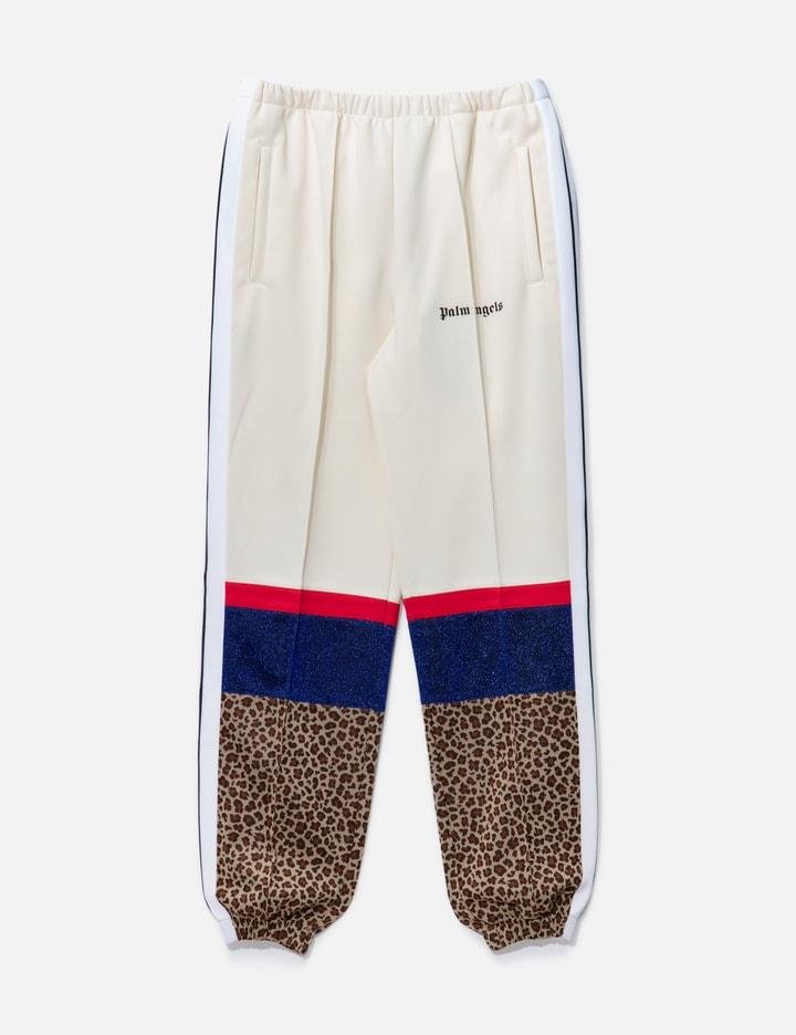 PALM ANGELS LEOPARD PATTERN TRACKPANTS by PALM ANGELS