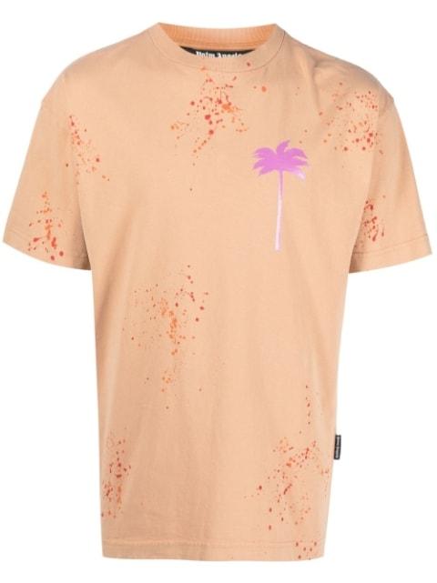 PXP Painted cotton T-shirt by PALM ANGELS