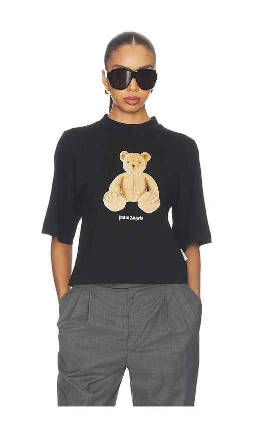 Palm Angels Bear Boxy Tee in Black by PALM ANGELS