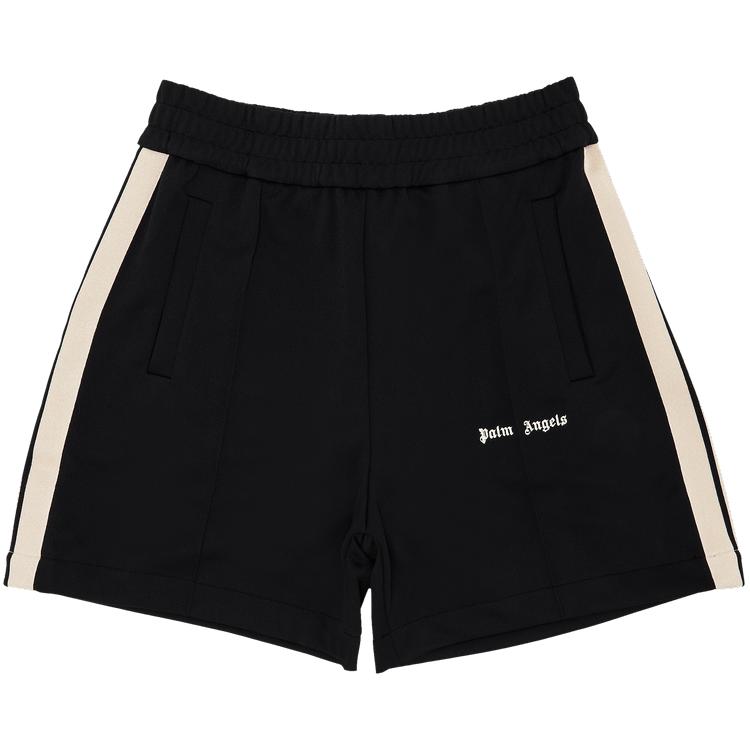 Palm Angels Classic Logo Track Shorts 'Black/Off White' by PALM ANGELS