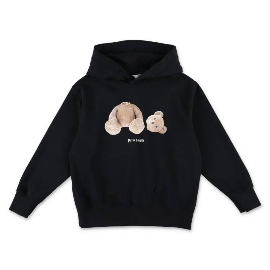 Palm Angels Kids Bear Printed Hoodie by PALM ANGELS