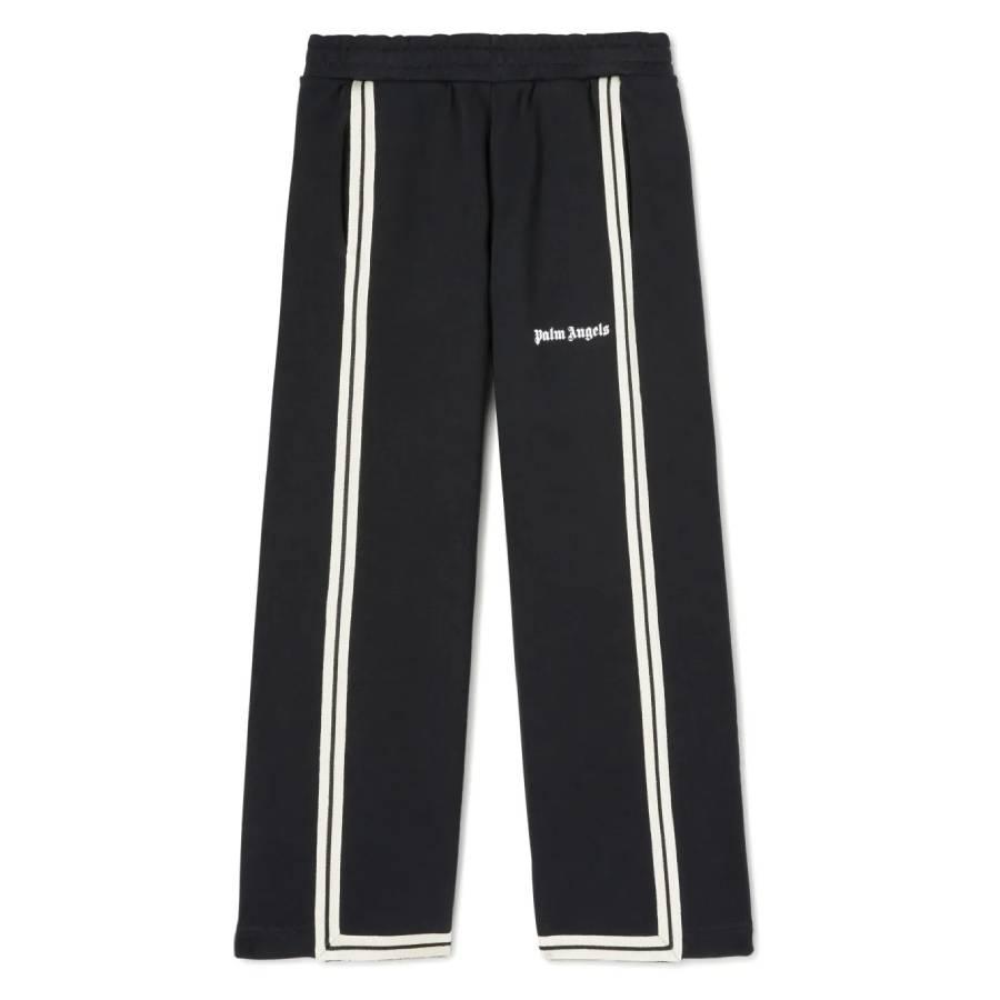 Palm Angels Kids Contrast Stripe Cotton Track Pants by PALM ANGELS