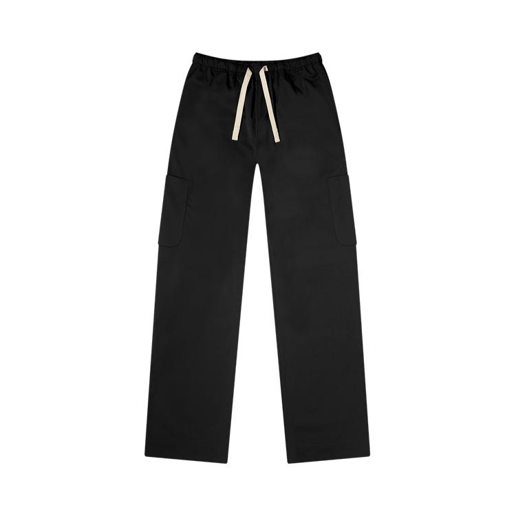Palm Angels Monogram Loose Pants 'Black' by PALM ANGELS
