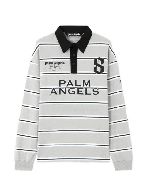 Palm Sport stripes-pattern polo shirt by PALM ANGELS