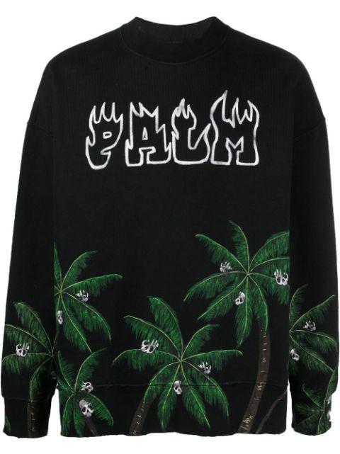 Palm & Skull logo-print sweatshirt by PALM ANGELS