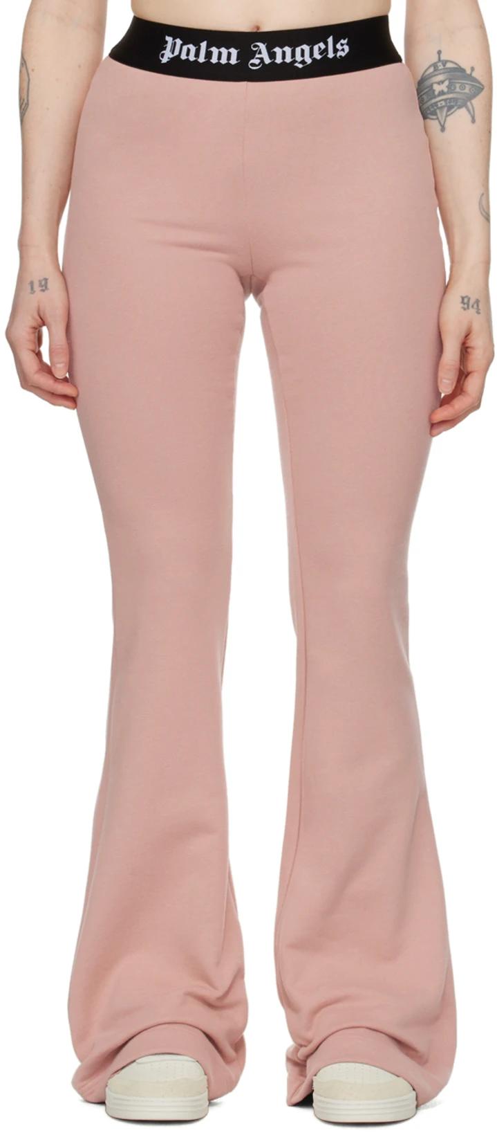 Pink Flared Lounge Pants by PALM ANGELS