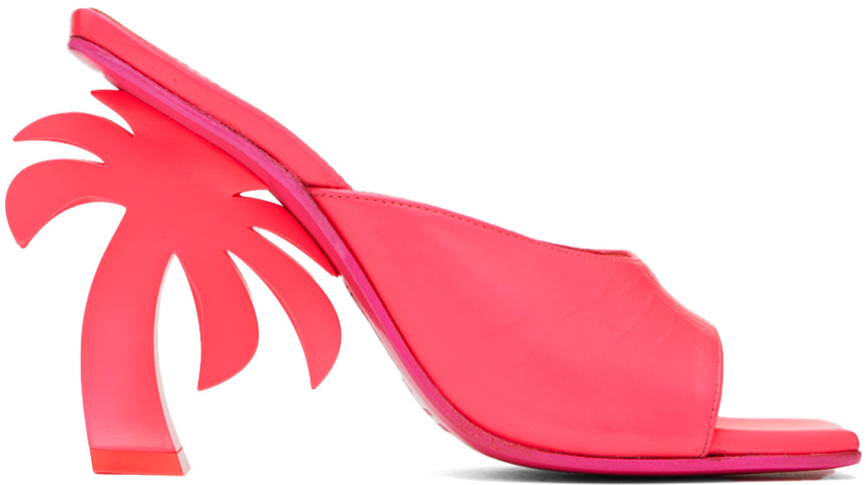 Pink Mule Palm Heels by PALM ANGELS