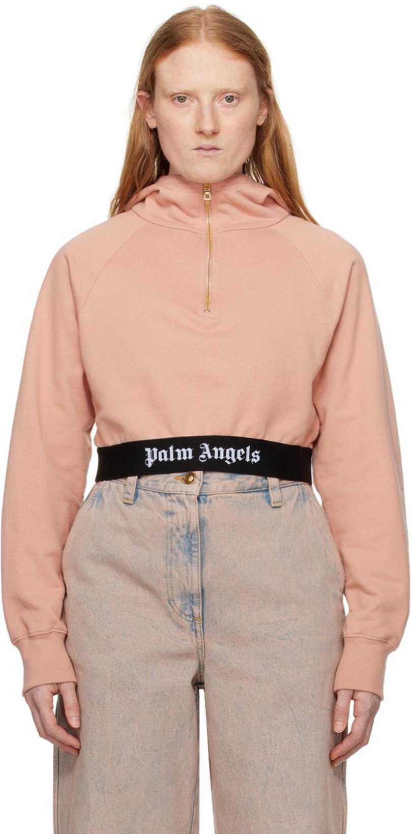 Pink Tape Hoodie by PALM ANGELS