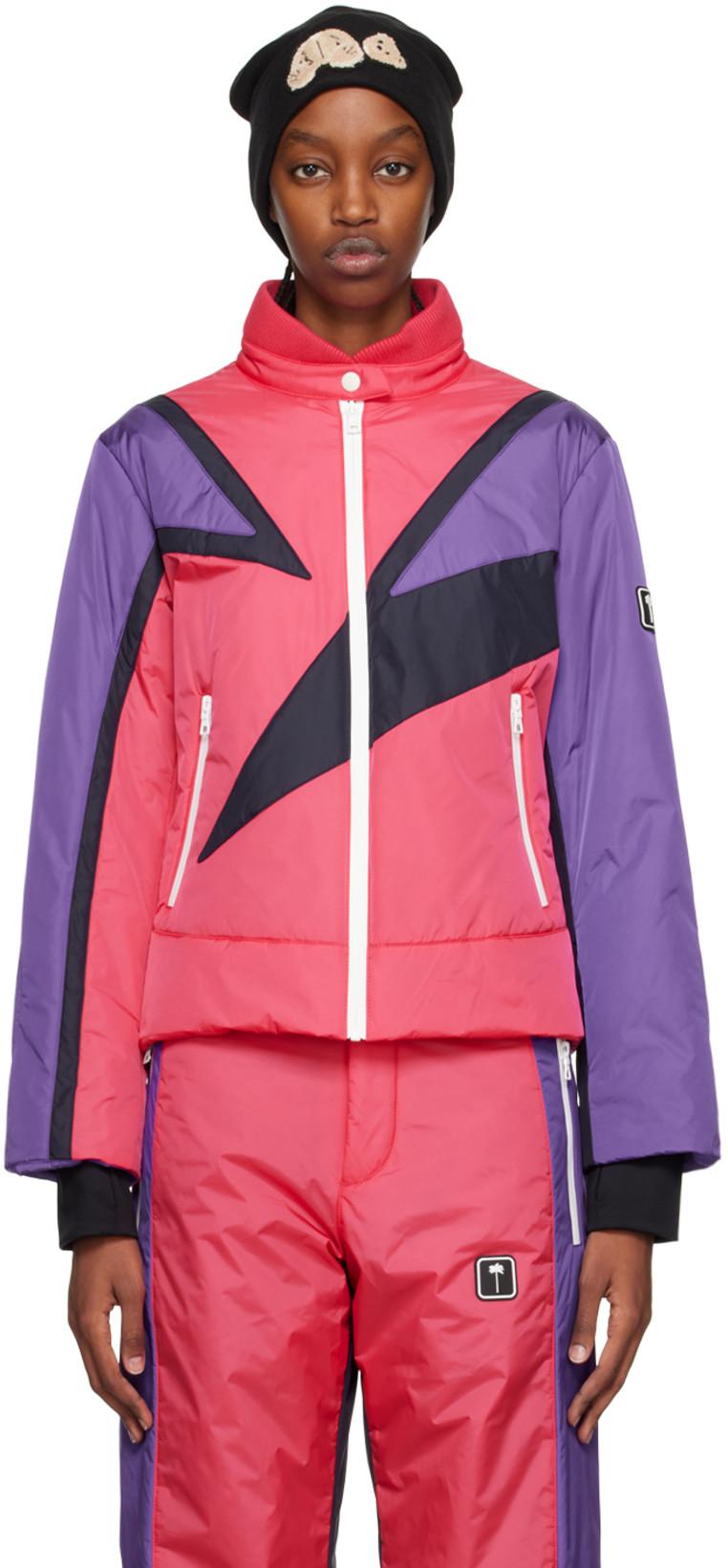 Pink Thunderbolt Ski Jacket by PALM ANGELS
